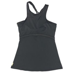 Lolë Racerback Athletic Tank Top Women's S Black UPF 50+ 4 Way Stretch Mesh‎
